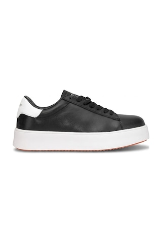 Lufian 121230053 Adel Kadın Hakiki Deri Klasik Sneaker Siyah