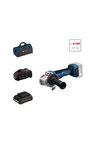 Bosch GWS 18V-11 S 1x4 Ah Procore Akülü Devir Ayarlı Taşlama Bez Çantalı