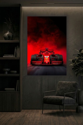 Formula 1 Motors Temalı Dekoratif Cam Tablo -15
