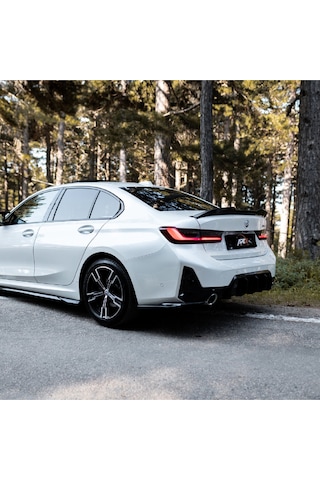 Bmw 320i G20 M Sport Lci 2023-2026 Arka Difüzör Yan Etek 2 Parça Piano Black