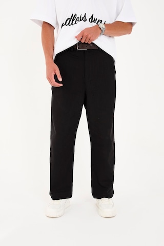 Rocqerx R-4419 Fermuarlı Baggy Pantolon Siyah