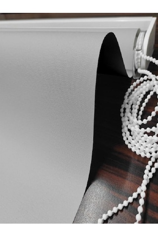 Düz Stor Perde Açık Gri Modern Güneşlik Stor Perde Açık Gri