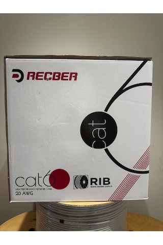 Reçber Cat 6 Halogen Free U/utp Sl400 23 Awg 305 Metre Turuncu