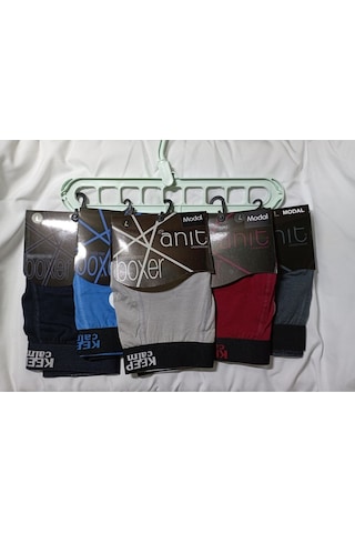 Anıt Erkek Boxer Modal Keep Calm Yazılı 5Li Ekonomik Paket 001
