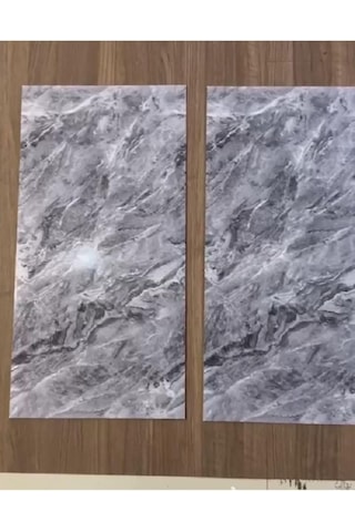 Ukab Dekor Kendinden Yapışkanlı Esnek Köpük Gri Pvc Mermer Panel 60x30 Cm Banyo Wc Mutfak Gri 30 X 60 Çok Renkli