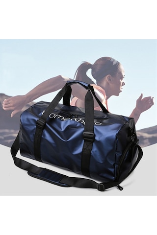 B-316 Büyük Kapasiteli Parlak Su Geçirmez Spor Çantası Bagaj Çantası Kırmızı