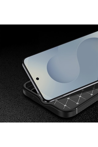 Rba Aksesuar Samsung Uyumlu Galaxy S26 Kılıf Zore Negro Silikon Kapak - Siyah