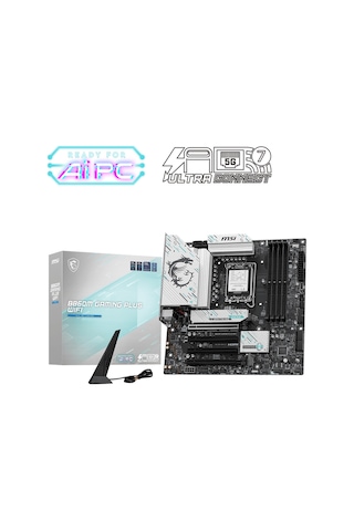 Msı B860M Gaming Plus WIFI Intel B860 8600 MHz(OC) Soket LGA 1851 mATX Anakart