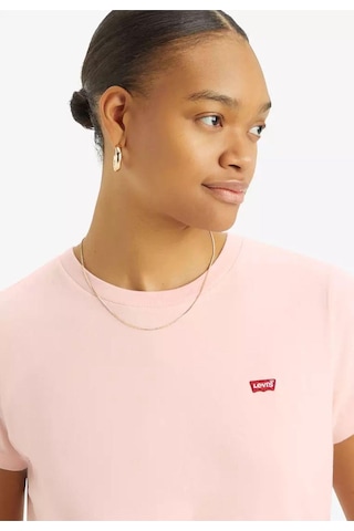 Levis Bisiklet Yaka Pembe Kadın T-shirt A4917-0006-4952 Pembe