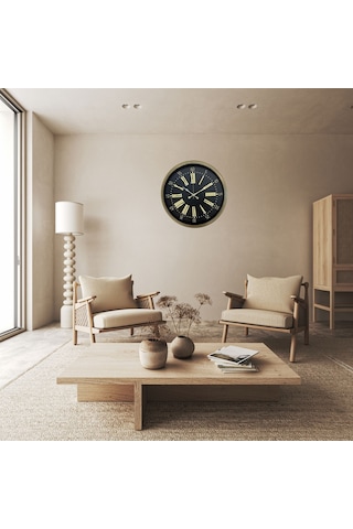 Antique Legacy Eskitme 52 Cm Duvar Saati Renkli