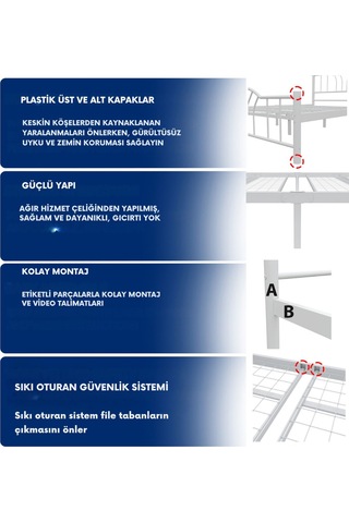 Aksviva Bella Çift Kişilik Ferforje Karyola