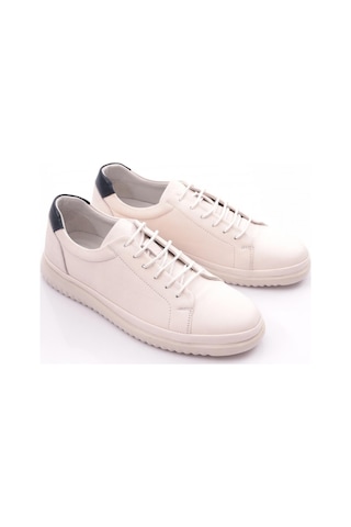 Dgn 9144 Erkek Düz Taban Sneaker Ayakkabi 9144-2505-R2728 Beyaz