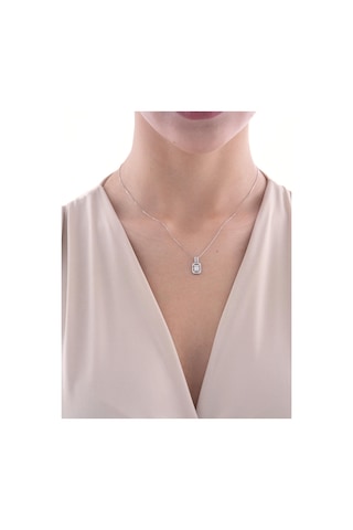 Nochediamond 0,22 Karat Baget Pırlanta Kolye-611