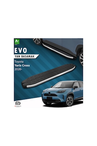 S-dizayn Toyota Yaris Cross Evo Krom Yan Basamak 173 Cm 2020 Üzeri A+ Kalite