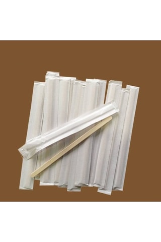 Sargılı Çay Kahve Karıştırıcı 250 Adet Ahşap