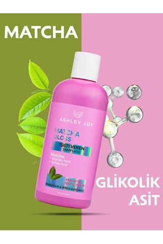 Ashley Joy Matcha Gloss Glikolik Asit İçeren Işıltı Ve Parlaklık Veren Şampuan 400 ML