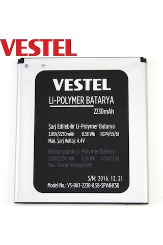 Vestel Uyumlu Venüs 5000 Pil Batarya 2230 Mah İthal