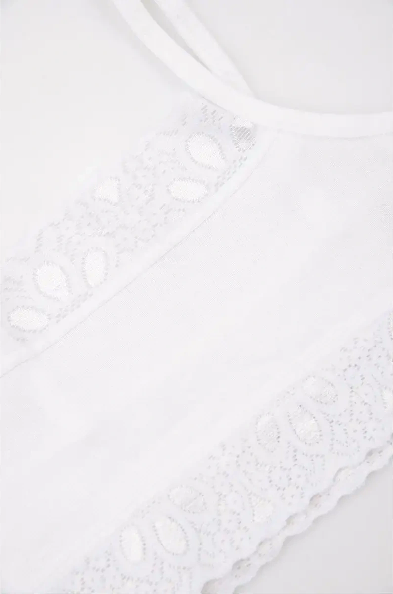 Donella Çocuk Pamuklu Büstiyer Üst 124210319 Beyaz