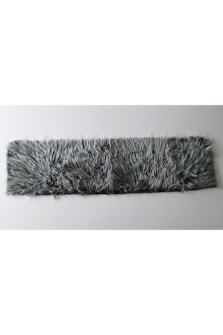 Araç Torpido Üstü Peluş Kumaş Siyah Beyaz 150X40 Cm
