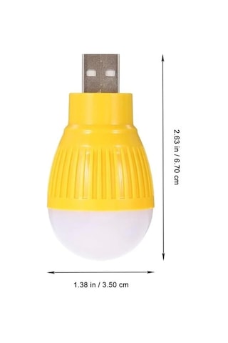 Powermaster Pm-34389 Usb Beyaz Gece Lambası Mini Ampul Aydınlatma Çok Renkli