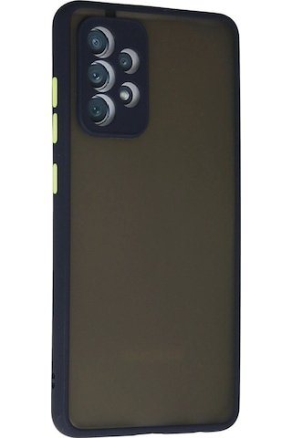 Samsung Galaxy Uyumlu, A72 Kılıf Montreal Silikon Kapak - Lacivert