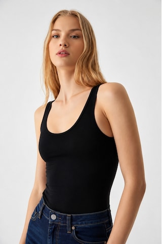 Cloudymood Kadın Slim Halter Yaka Kolsuz Çıtçıtlı Atlet Body Günlük Kullanım Rahat Kalıp Siyah - 883478055 Siyah