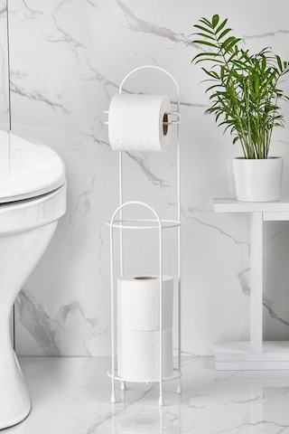 Ferforje Wc Tuvalet Kağıtlık Beyaz Renkli