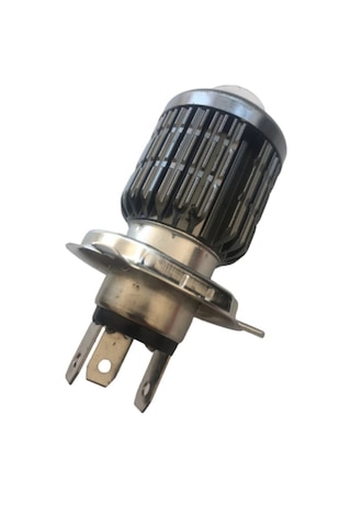 Mercekli Led Ampül 12v 35/35 W P43t H4 Çift Devre Sarı - Beyaz