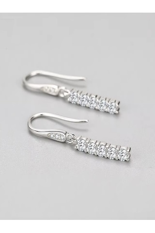 Brezza Lusso Jewelry Timeless Series Işık Dansı Çengelli Kadın Gümüş Küpe Gümüş