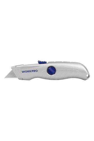 Workpro Wp213007 Alüminyum Gövde Otomatik Geri Çekilebilir Rötuş Maket Bıçağı Fr Wp213007