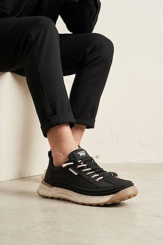 Bulldozer Buldozer 261437 Erkek Klasik Sneaker Siyah