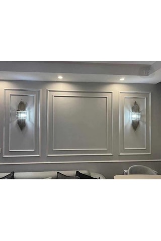 Boyanabilir Dekoratif Pvc Duvar Çıtası 2.5 Cm 1 Boy 240 Cm Duvar Süsleri Koridor Salon Çıta Tasarım