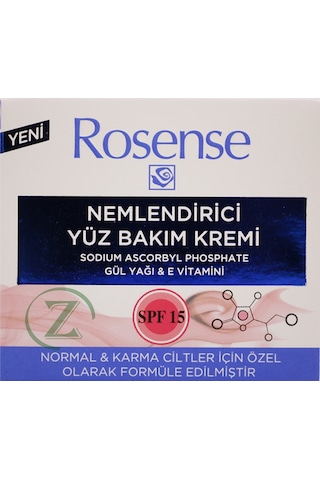 Rosense Nemlendirici Yüz Bakım Kremi Normal ve Karma Ciltler 50Ml