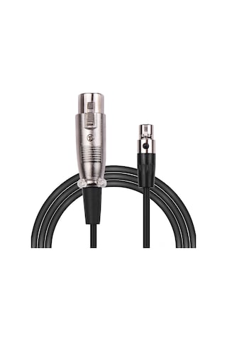Neevoyu 2m Siyah 3-pin Mini Xlr-xlr Ses Kablosu, Abs+açısız Bakır, Ses Kaybını Azaltır, Ev/stüdyo/m Sahnaları İçin