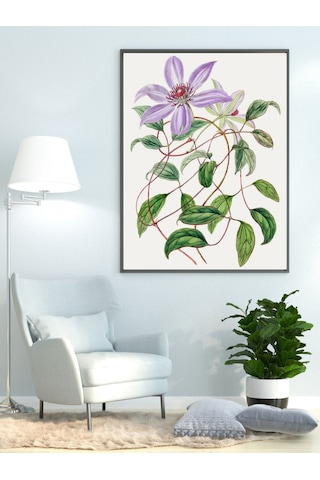 Purple Flower Çerçevesiz Poster "Botanica Serisi"