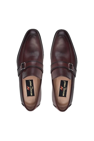 Kahverengi Klasik Loafer Kösele Erkek Ayakkabı -9047-