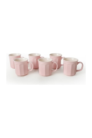 Keramika Açık Pembe/krem Herakles Kupa 9 Cm 6 Adet 550/030