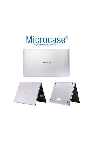 Microcase Matebook D14 Shell Rubber Kapak Kılıf - Kristal