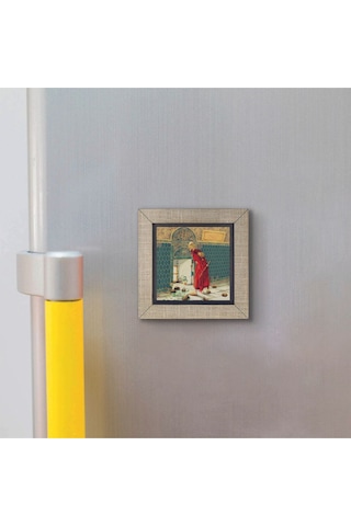 Kaplumbağa Terbiyecisi Replika Baskılı Mdf Magnet 7x7 308
