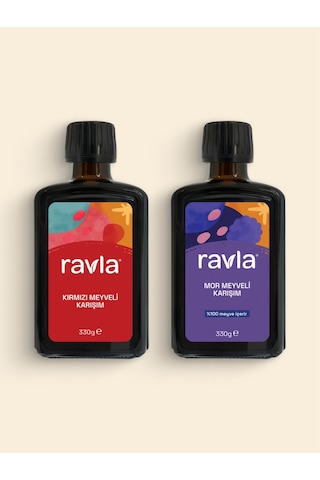 2'li Ürün - Ravla Mor Meyveli Karışım - 330g / Ravla Kırmızı Meyveli Karışım - 330g