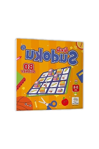 Stickerli Sudoku Seti - 3-6 Yaş Dikkat Geliştirici Oyun Abanoz