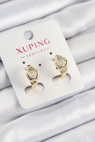 Xuping Zirkon Taşlı Model Gold Renk Kadın Küpe Çok Renkli