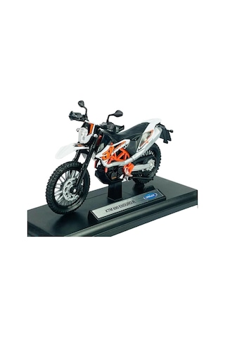 Ktm 690 Enduro R Beyaz 1:18 Ölçek Diecast Motosiklet Model