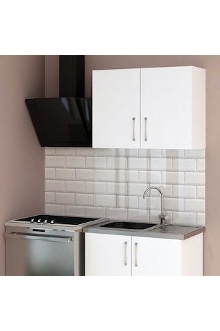 Camole 80 Cm Üst Modül - Hazır Mutfak Dolabı Beyaz