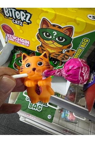 Bıterz Catz Lolipop Şeker Ve Figür Anahtarlık 1 Adet