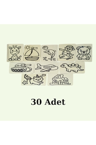 Kum Boyama Seti 30 Adet A5 Boyutunda 20x13.5