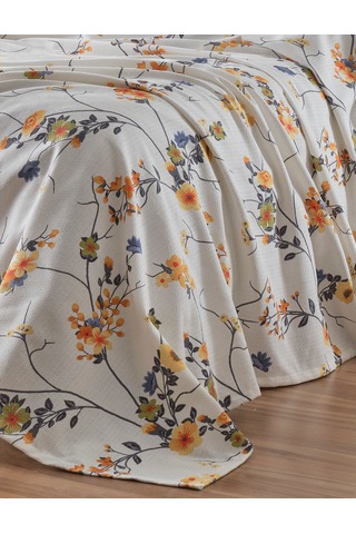 Loyal Home Çift Kişilik 4 Parça Pike Takımı 200x240 Cm Çiçekli