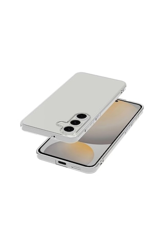 Samsung Galaxy Uyumlu S25 Fe Kılıf Zore Süper Silikon Kapak Seffaf