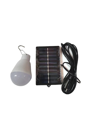 Qingmipy Güneş Enerjili Acil Durum Led Ampulü, Dış Mekan Ve Sokak Aydınlatması İçin Enerji Tasarruflu Beyaz Kancalı Lamba Beyaz