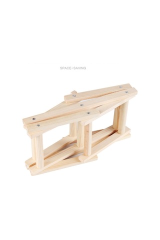 6 Şişe Raf Katlanabilir Şarap Standı Ahşap Şarap Tutucu